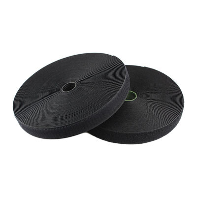 25mm Black Hook and Loop Tape Multipurpose Self-adhesive Fastener Strips for Crafts, Home & Office