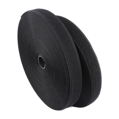 Wholesale nylon Velcro, black hook and loop fasteners, for clothing and luggage, 1.6CM-20cm male and female buckles, in stock