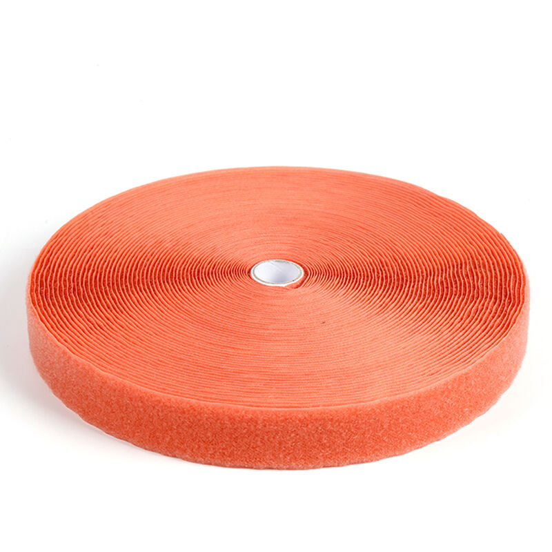 Reflective Velcro, fluorescent orange-red-yellow,  nylon blended, colored nylon Velcro hook and loop tape wholesale